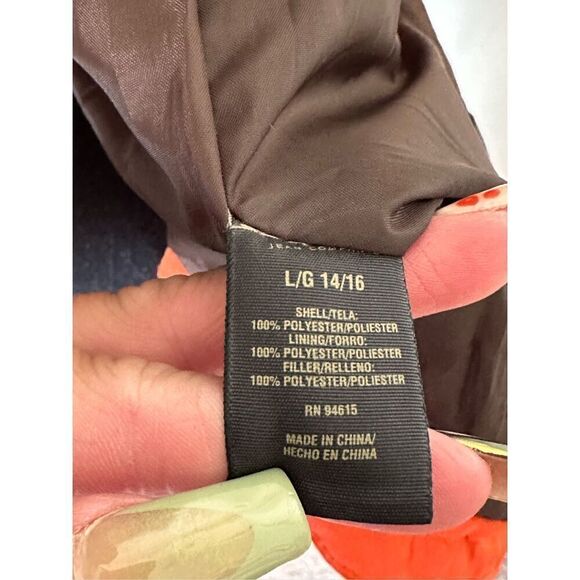 Protection System Jacket Orange & Brown Hooded Insulated Pockets Zipper Sz Boys - Picture 7 of 11